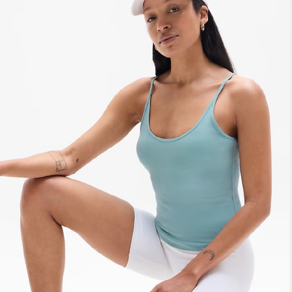 NWT Athleta Signature Rib Thin Strap Tank Top
